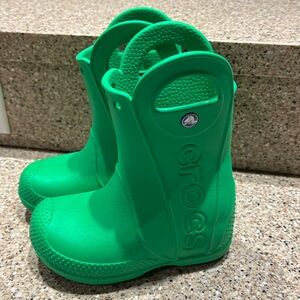 crocs | handle it rain boot | toddler size 8 | EUC